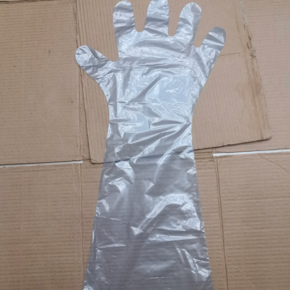 Farm gloves, made of plastic film thumbnail