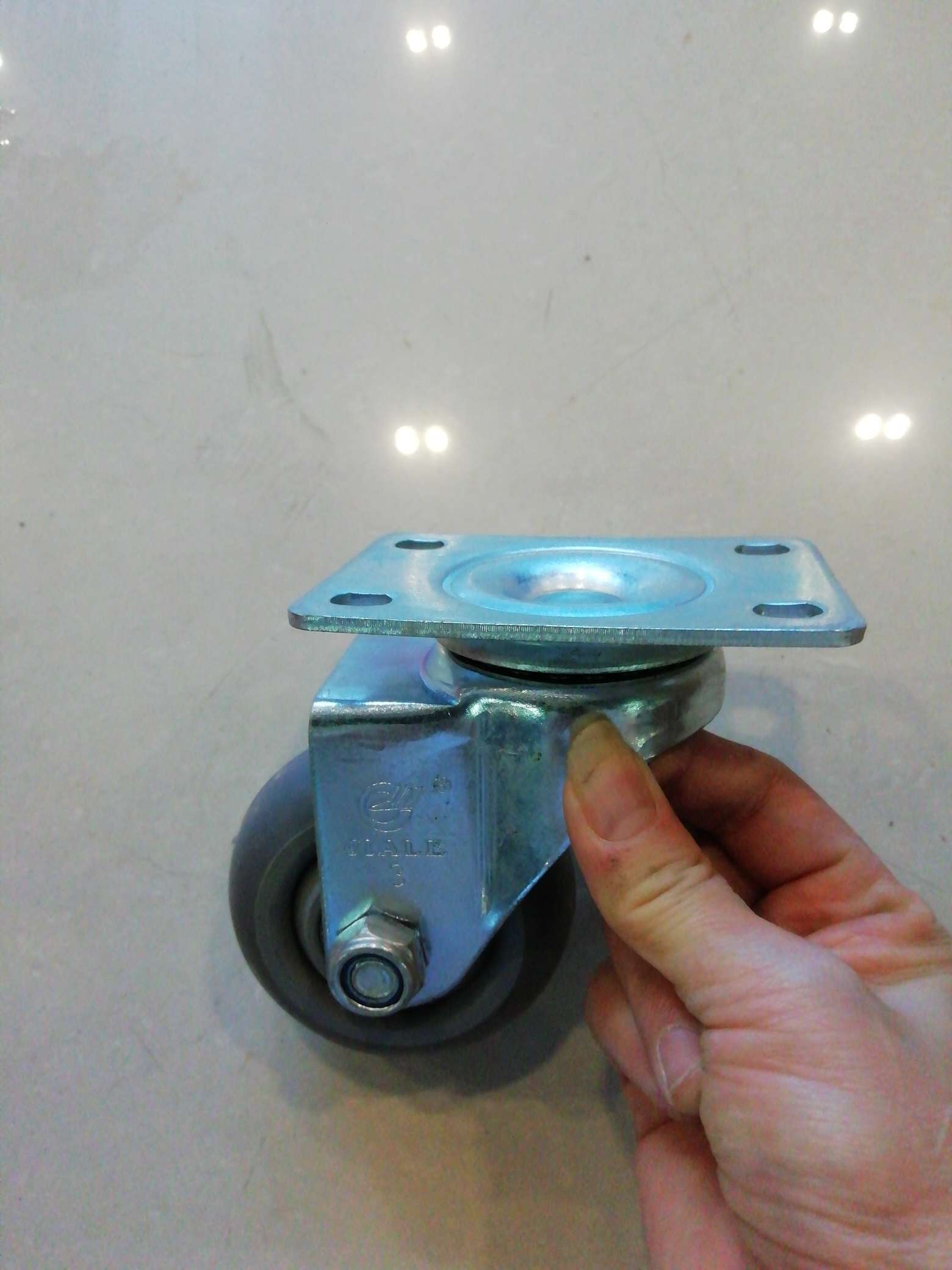 3-inch Jiale medium-sized elastic rubber casters detail image 4