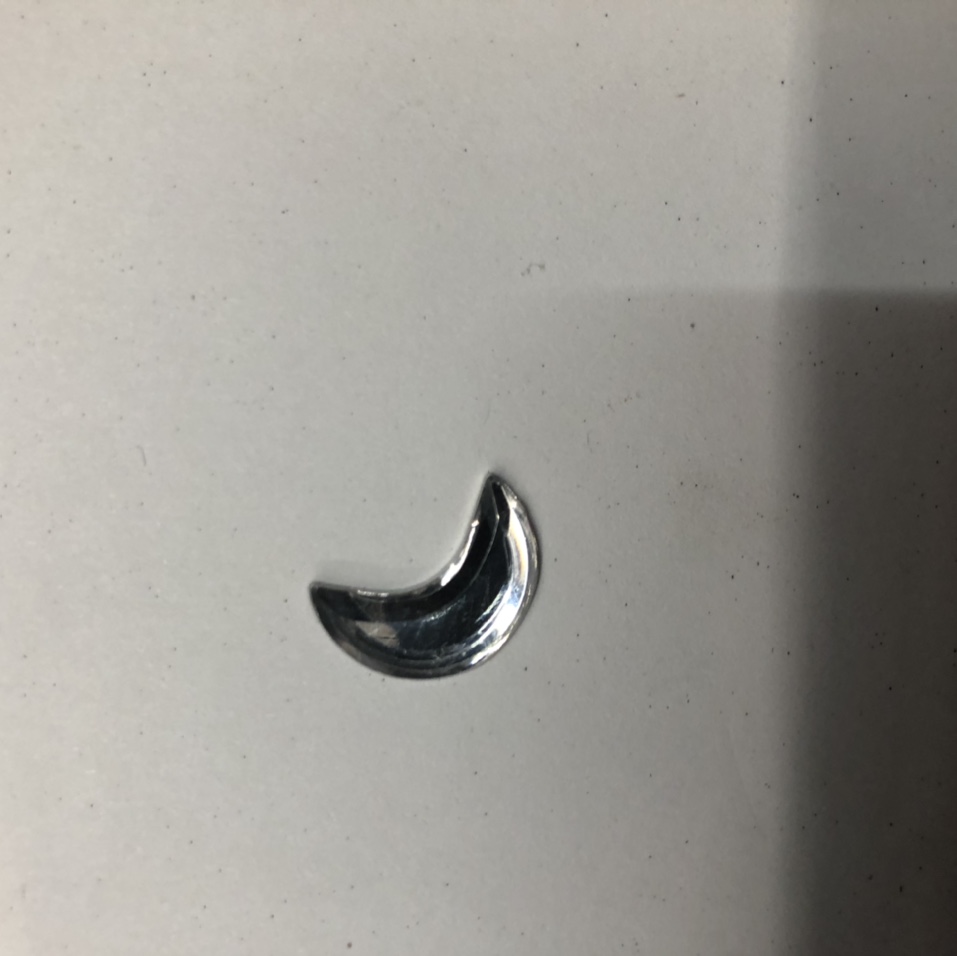 Acrylic resin simulation accessories DIY cartoon 3D 12mm moon