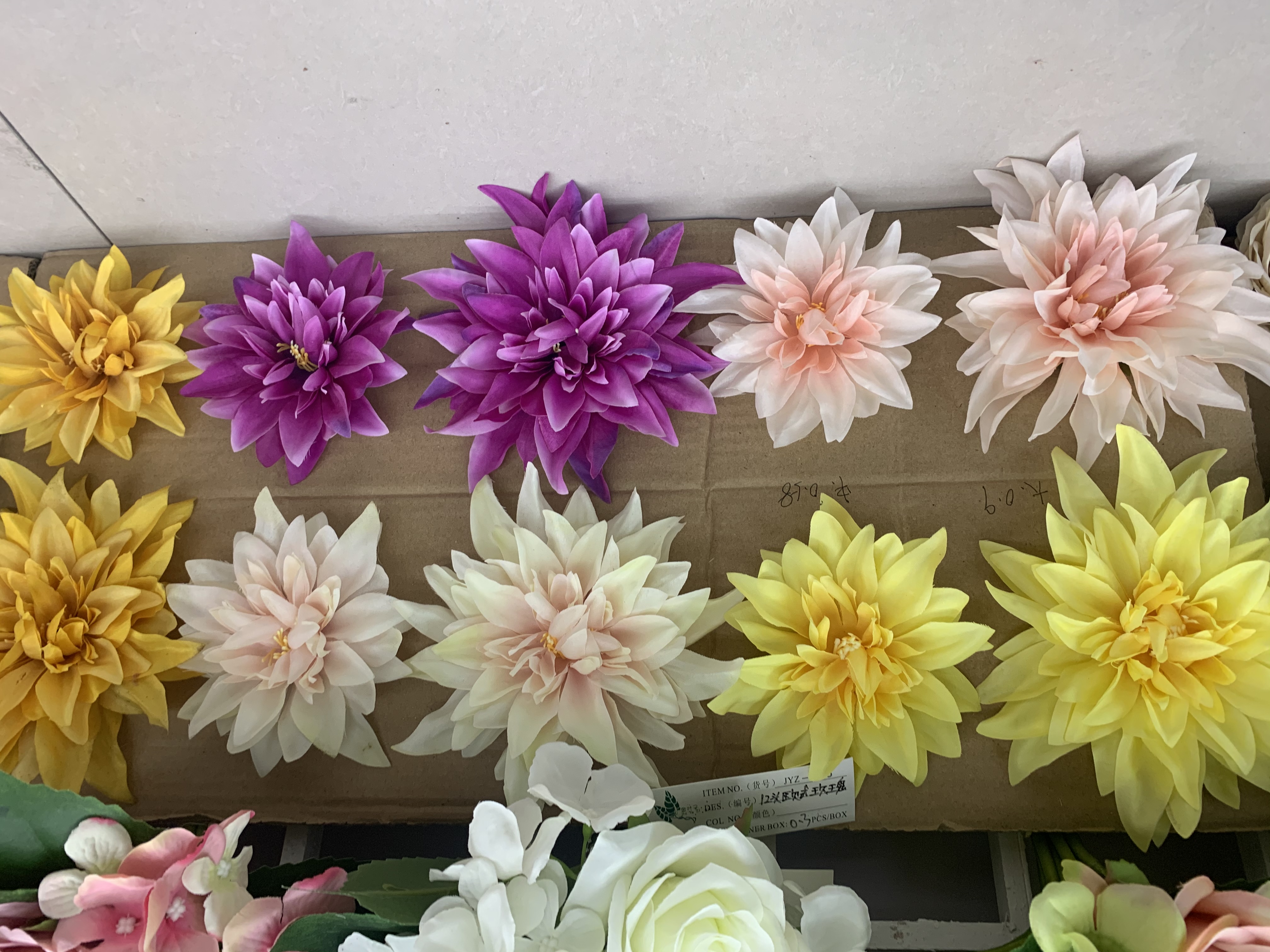 Artificial flowers, artificial plants, horticultural flower accessories, photo props, flower heads 145 details Picture