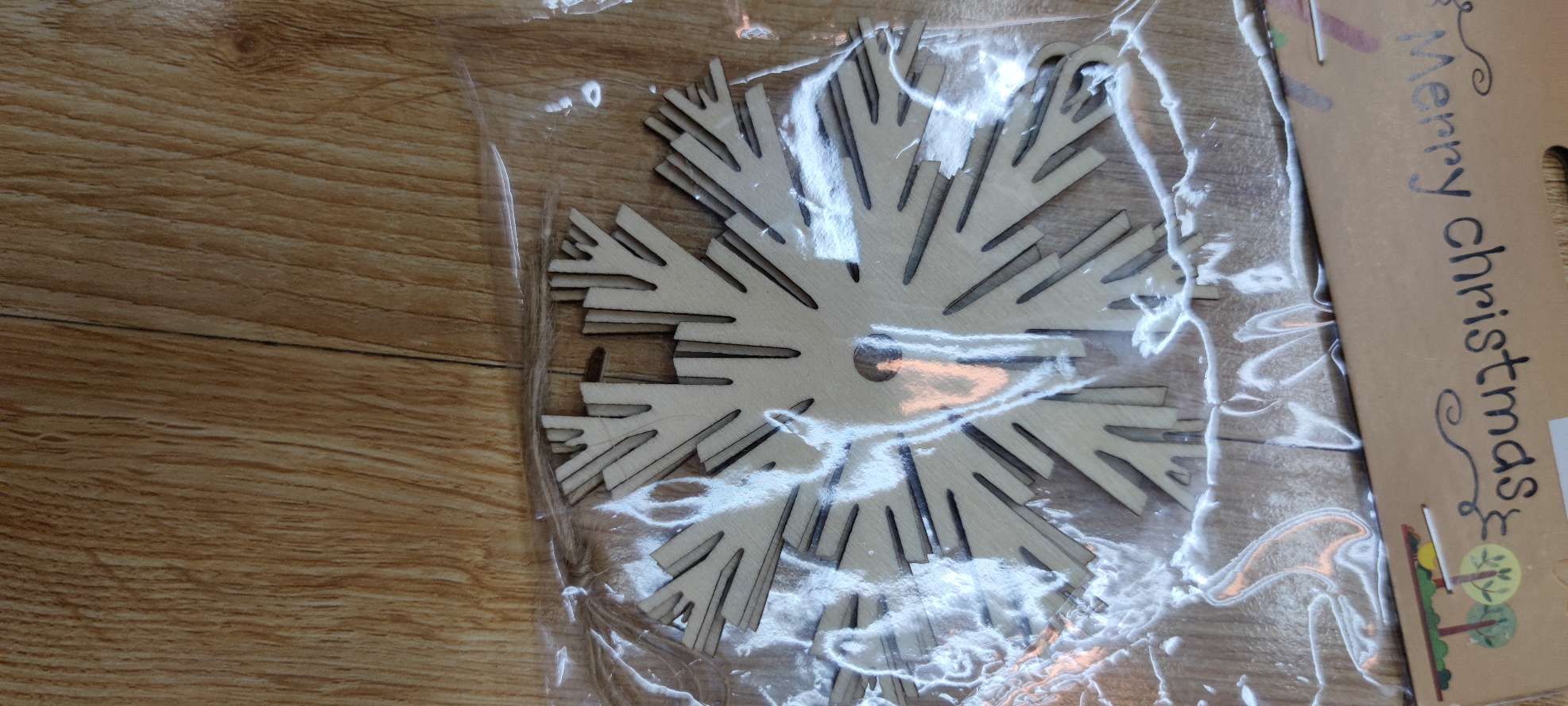 9003 木质挂件 圣诞木片挂件3片产品图