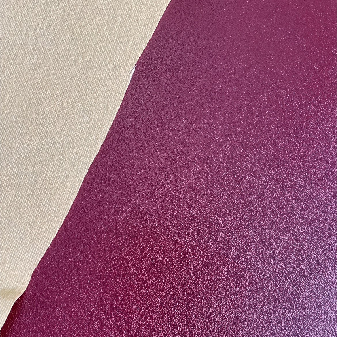 Fine-grained Napa leather fabric, leather bags, sofas, accessories, soft furnishings, belts, wine red xwnp010 details Picture