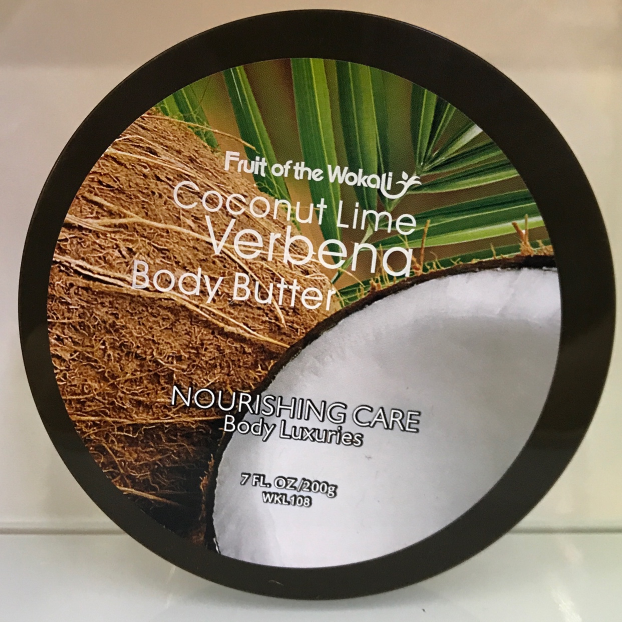 Coconut scented body cream