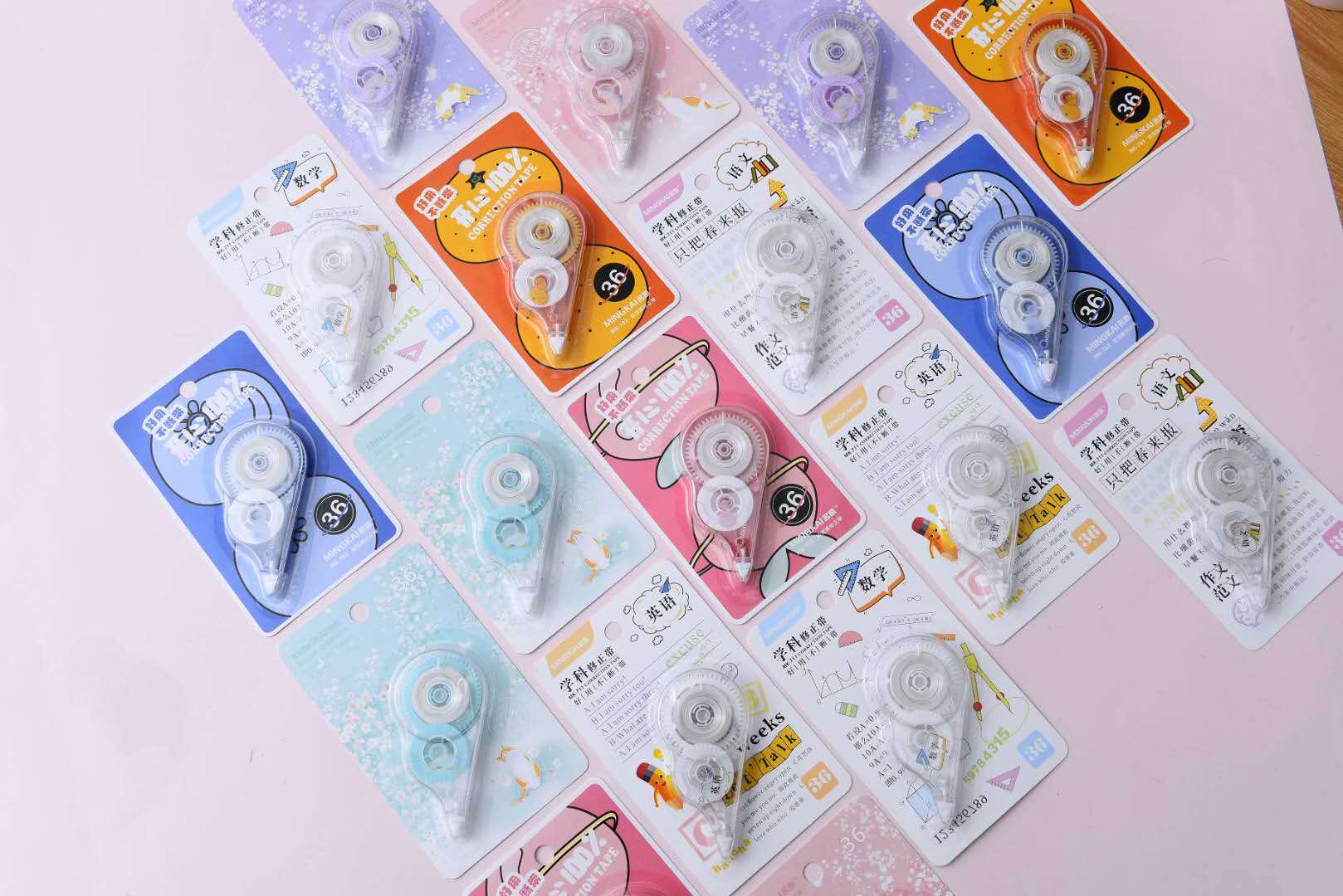 MK-711 correction tape, PET transparent unbroken correction tape, student office special correction tape with strong coverage and no tape jamming details Picture