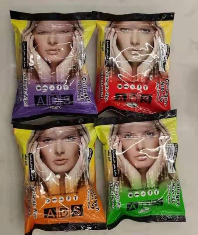 化妆湿巾，卸妆湿巾，美容湿巾，25片美女湿巾产品图