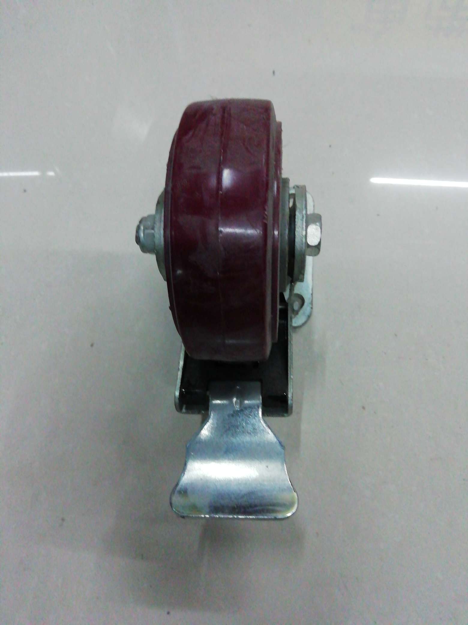 Jiale 5-inch heavy-duty polyurethane brake wheels detail image 3