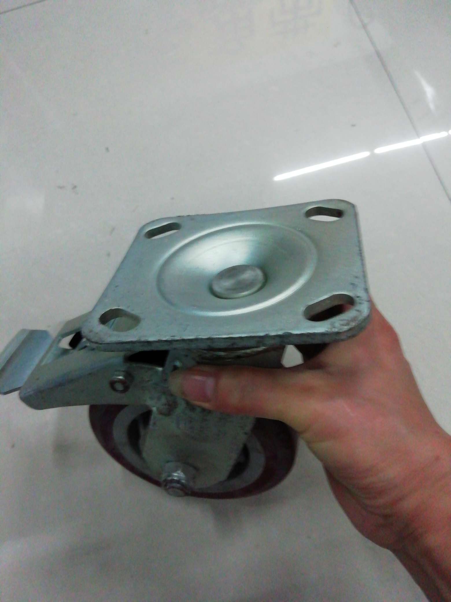 Jiale 5-inch heavy-duty polyurethane brake wheels Item Picture