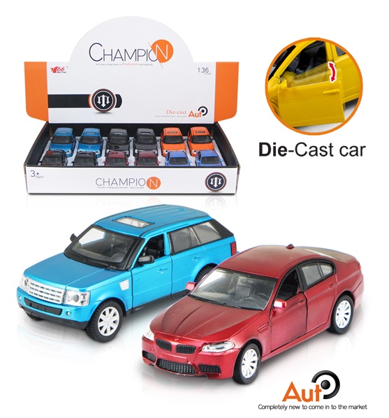 Two mixed models of the new cross-border 1:32 alloy simulated rebound 4-door vehicle Specification image