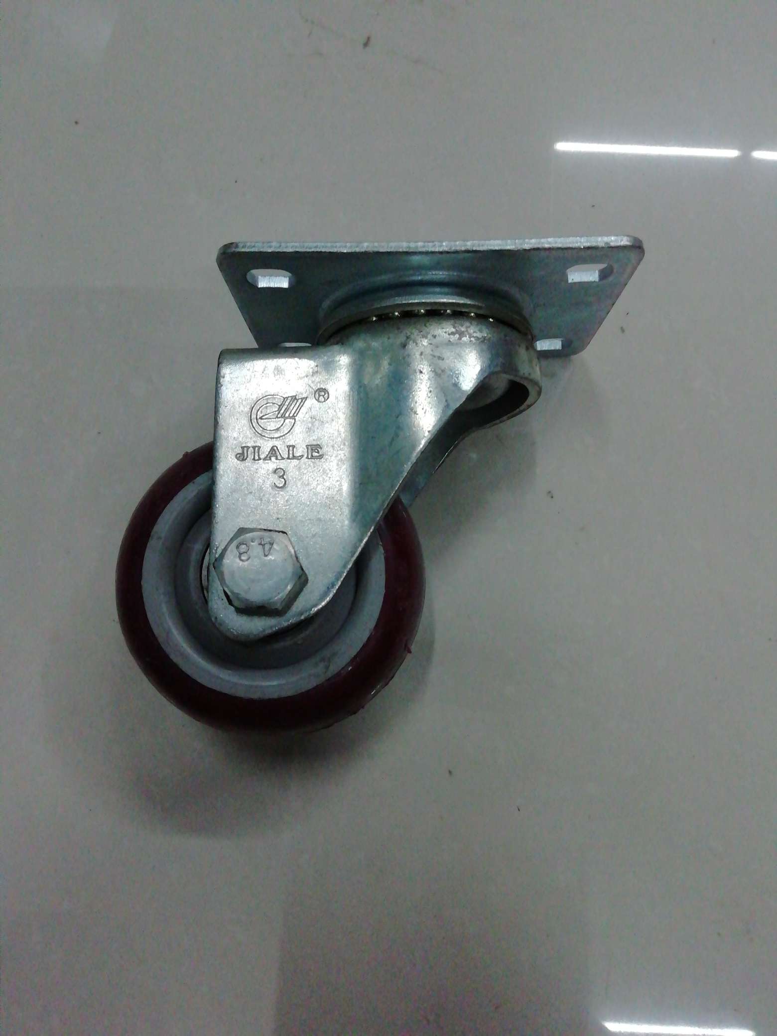Jiale 5-inch heavy-duty polyurethane brake wheels detail image 5