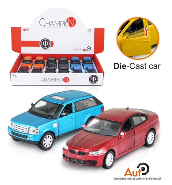 Two mixed models of the new cross-border 1:32 alloy simulated rebound 4-door vehicle detail image 1