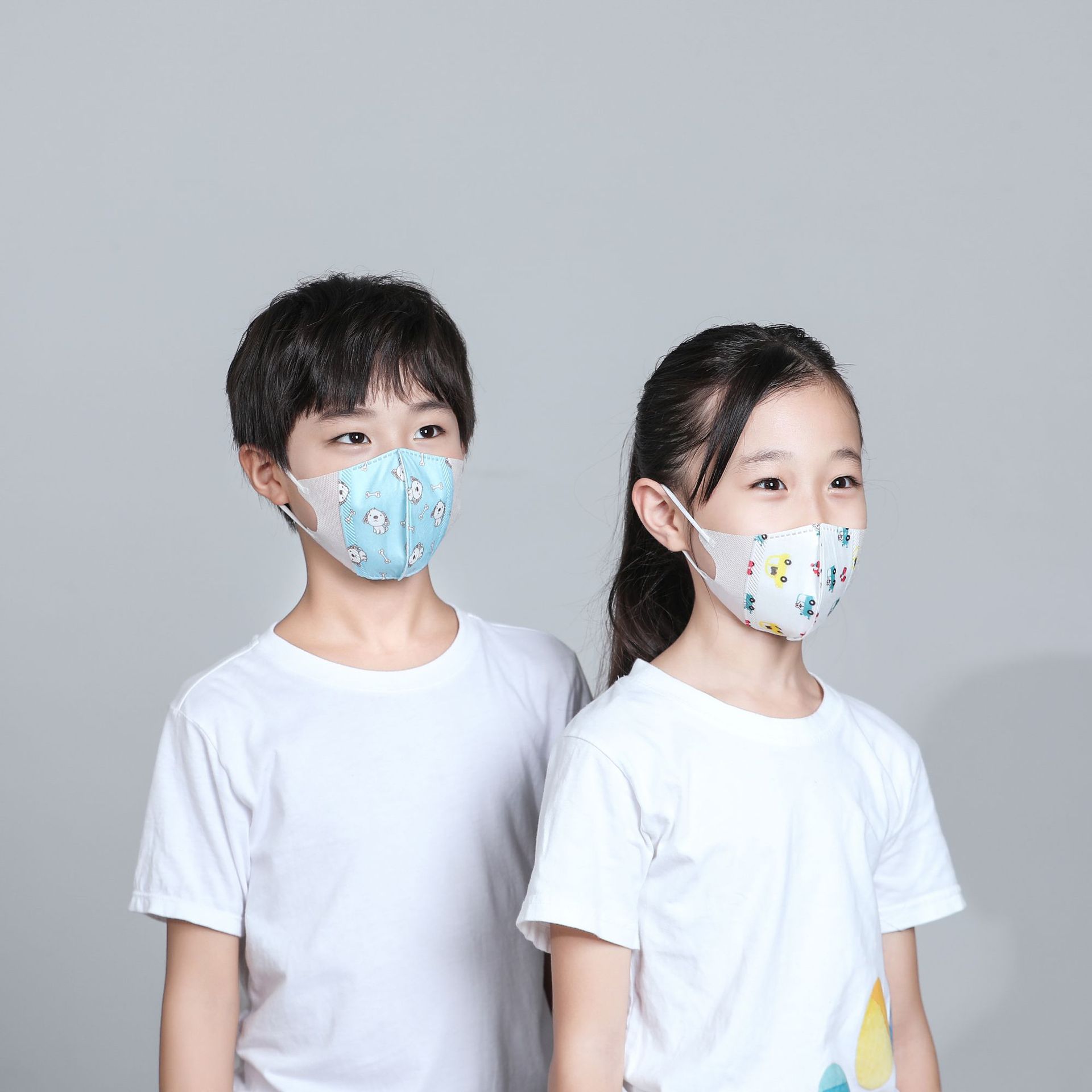 一次性儿童口罩独立装三层含熔喷布水刺布防尘透气10只50只装现货两色【外贸专供】