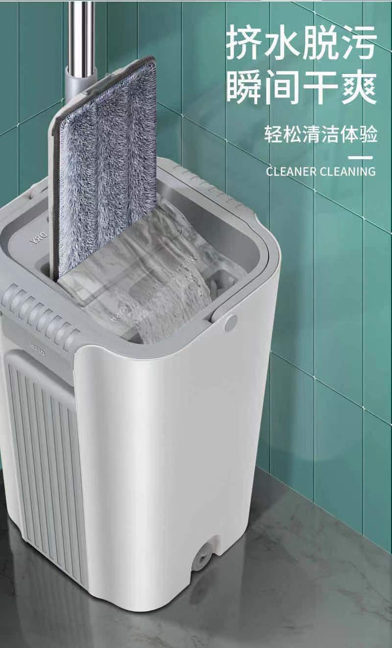 新款免手洗平板拖把刮刮乐懒人拖把细节图