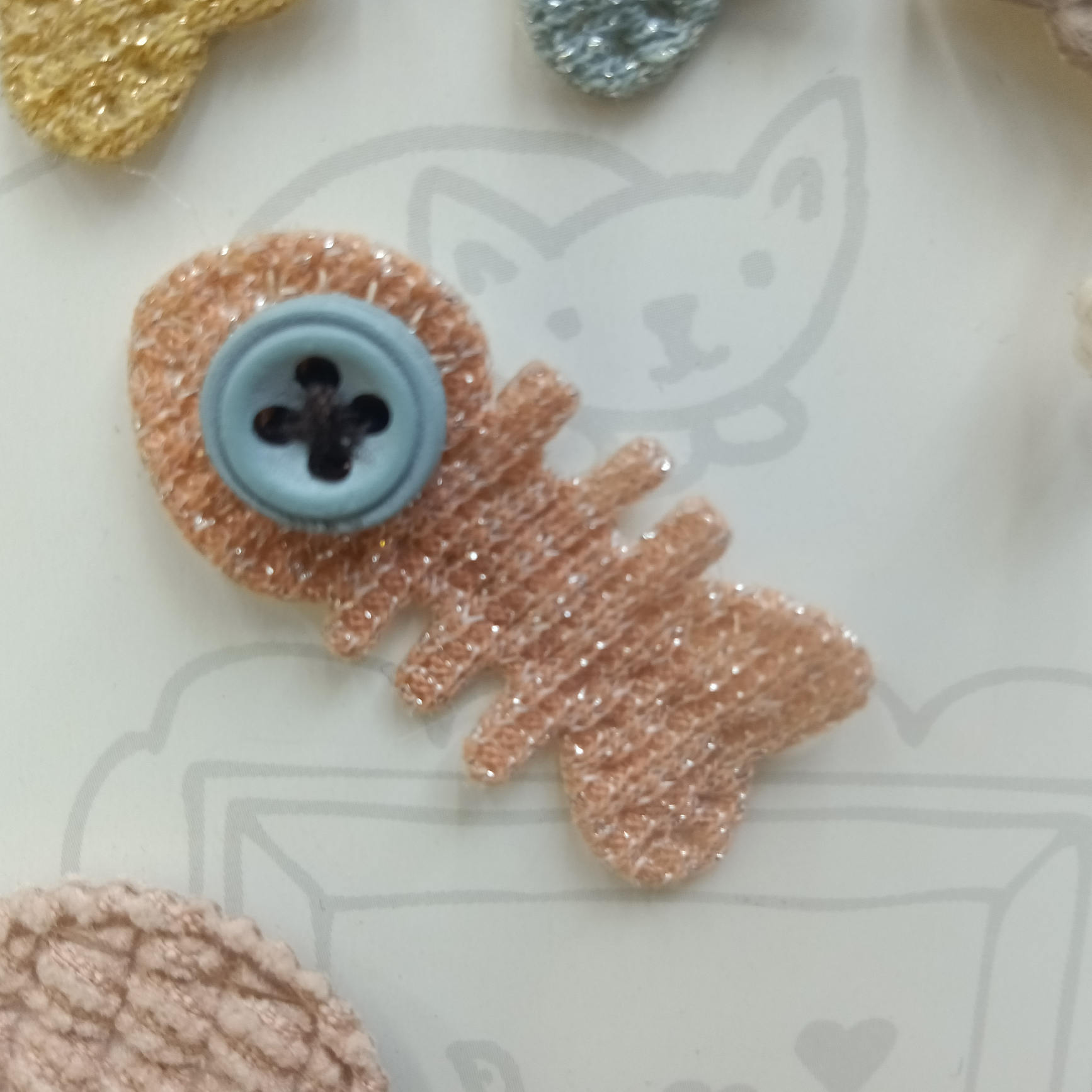 Fish bones sew eyes