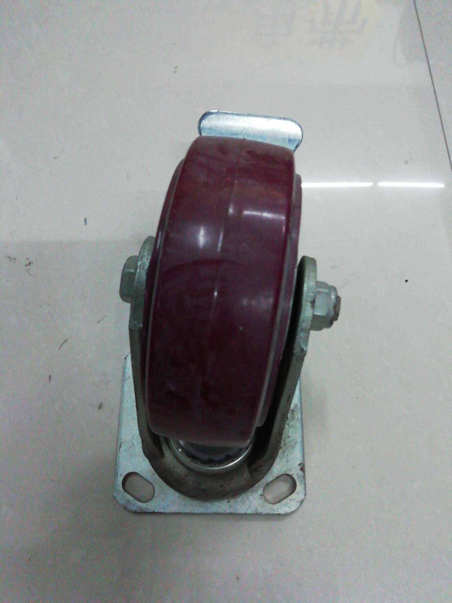 Jiale 5-inch heavy-duty polyurethane brake wheels detail image 6