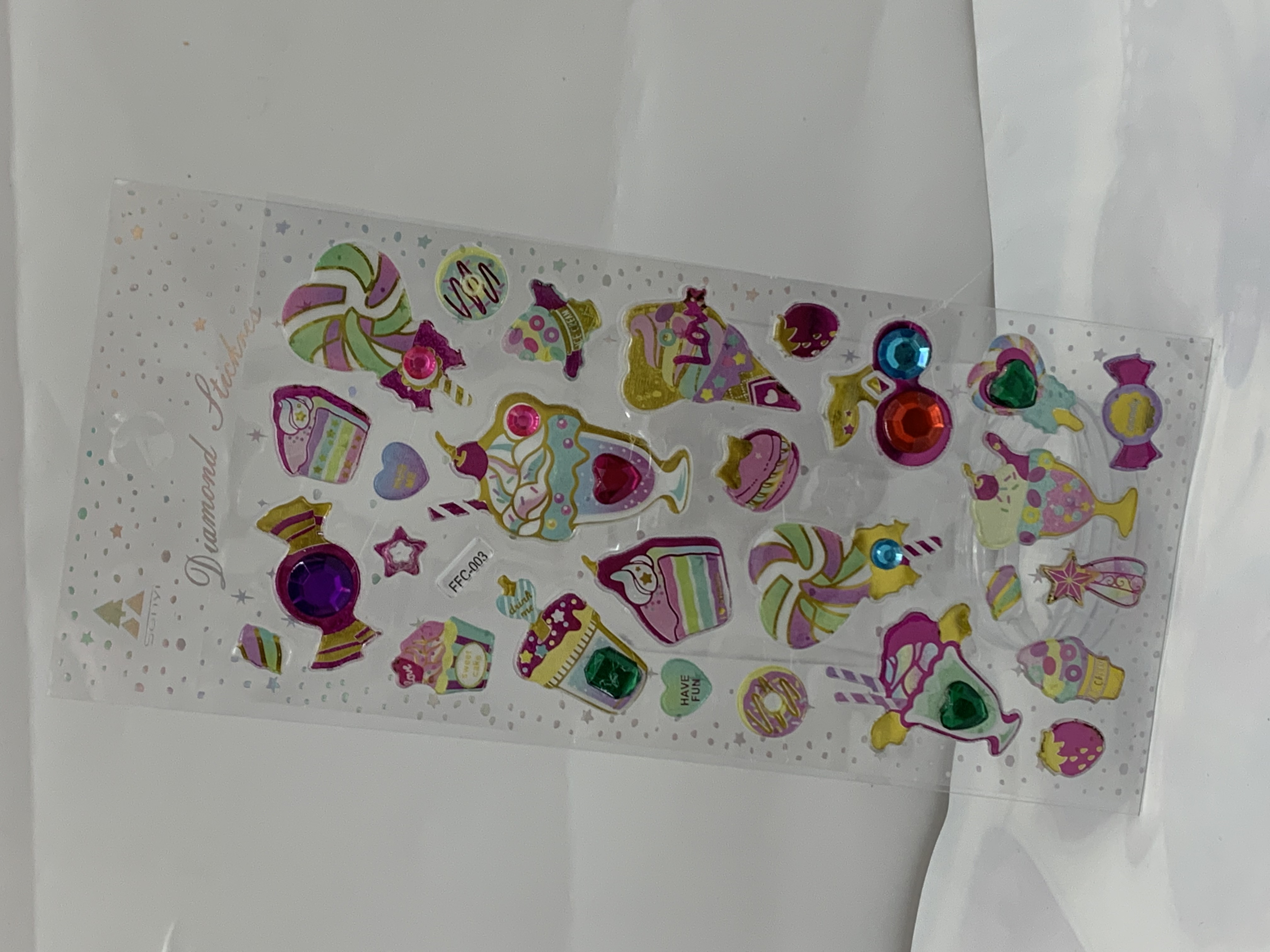 厂家直销亚克力贴纸爱心贴纸儿童卡通贴纸详情图6