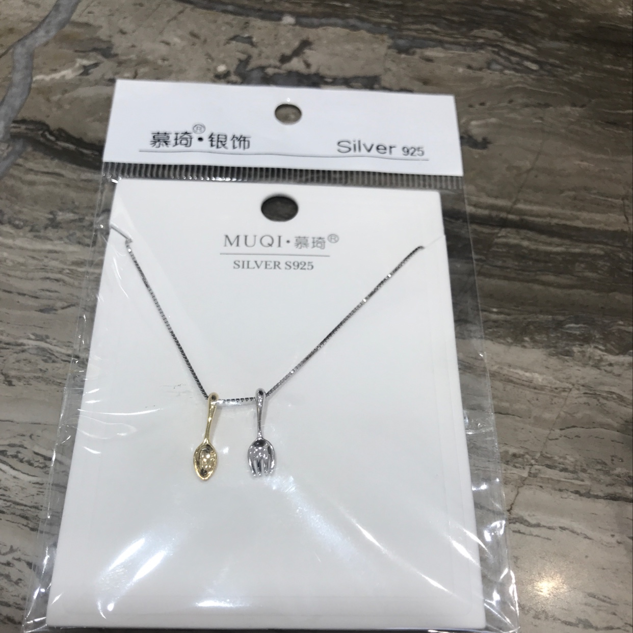 小项链/韩版白底实物图