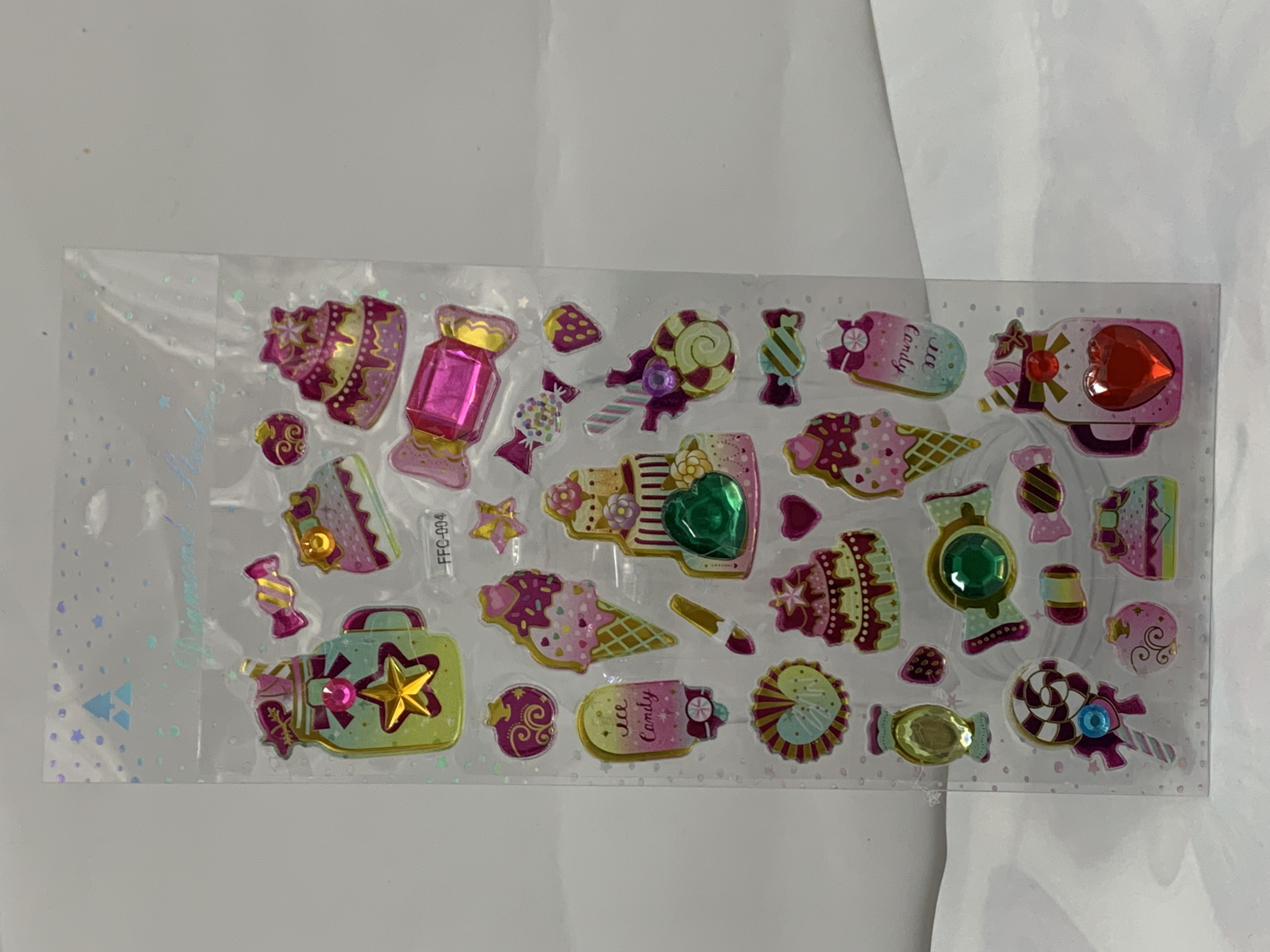 厂家直销亚克力贴纸爱心贴纸儿童卡通贴纸详情图5