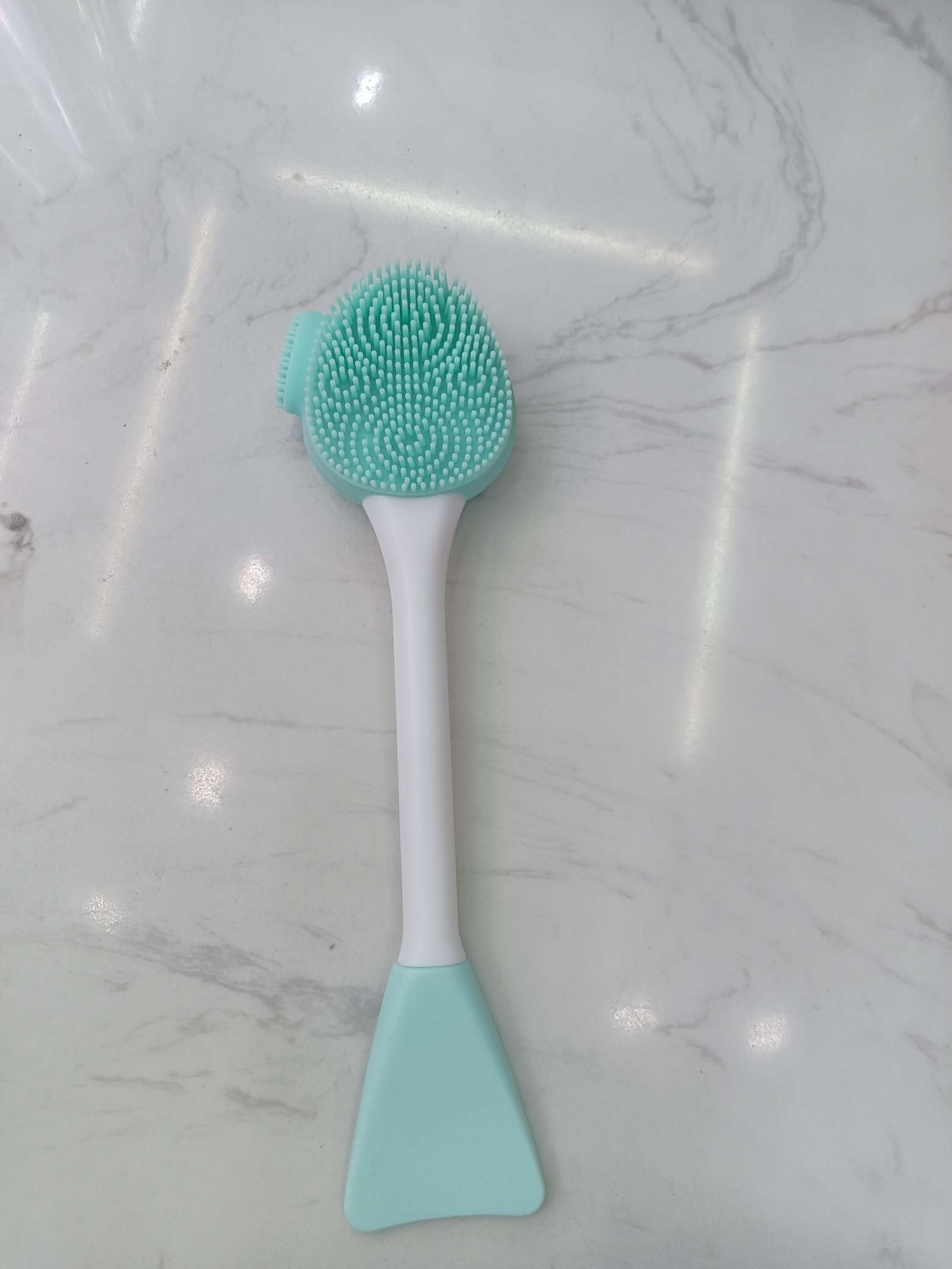 新款硅胶手动洗脸刷美容面膜刷美妆工具调膜棒卸妆两用洁面仪刷头详情图1