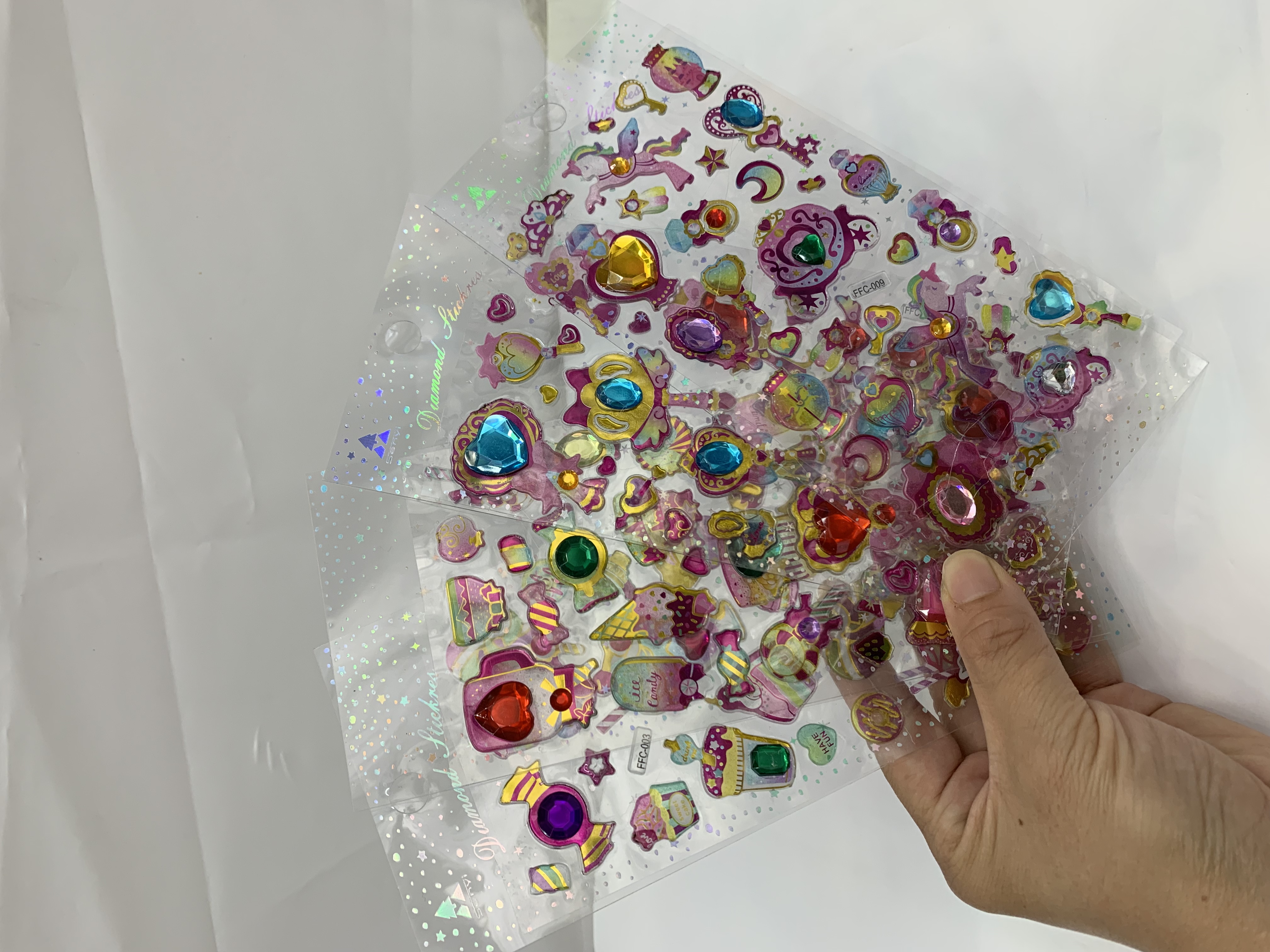 厂家直销亚克力贴纸爱心贴纸儿童卡通贴纸详情图17