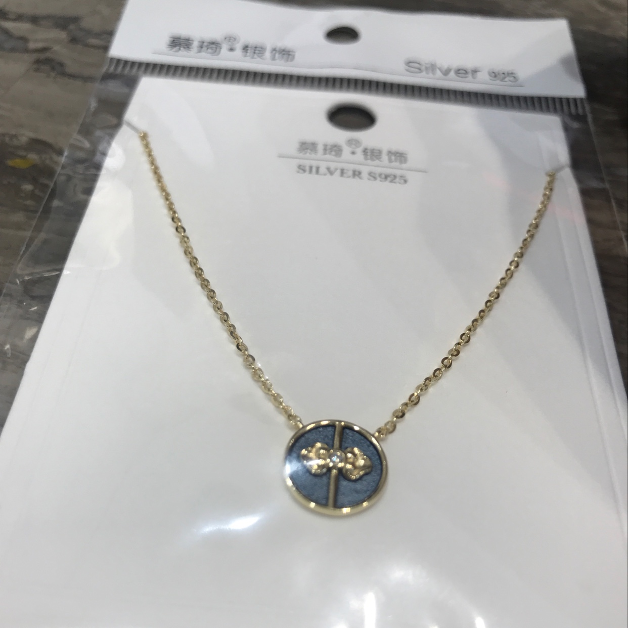 小项链/韩版白底实物图