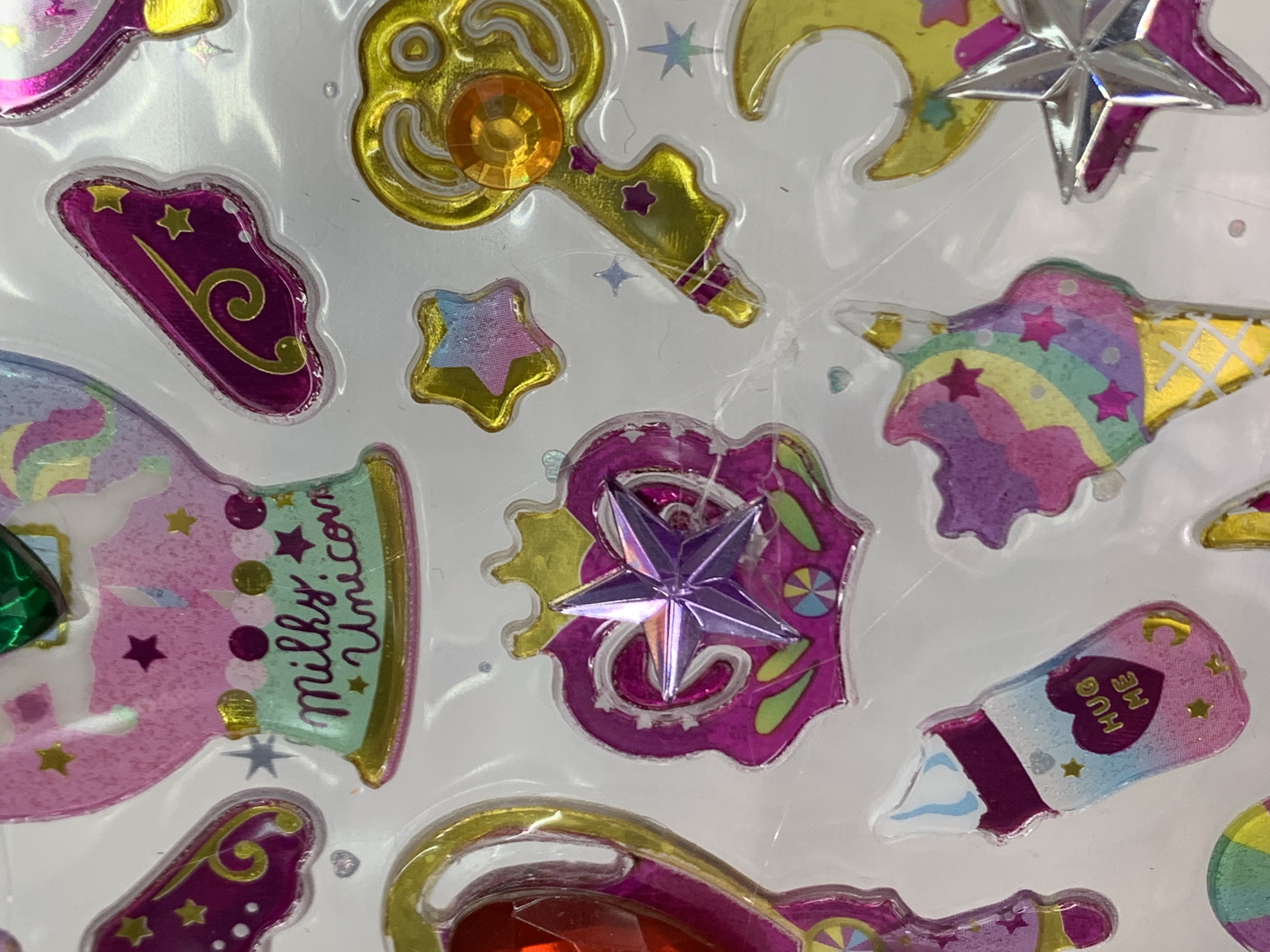 厂家直销亚克力贴纸爱心贴纸儿童卡通贴纸详情图4