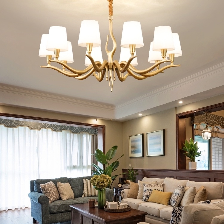 北欧现代风新中式吊灯别墅复式楼中国风客厅大气新款书房灯具