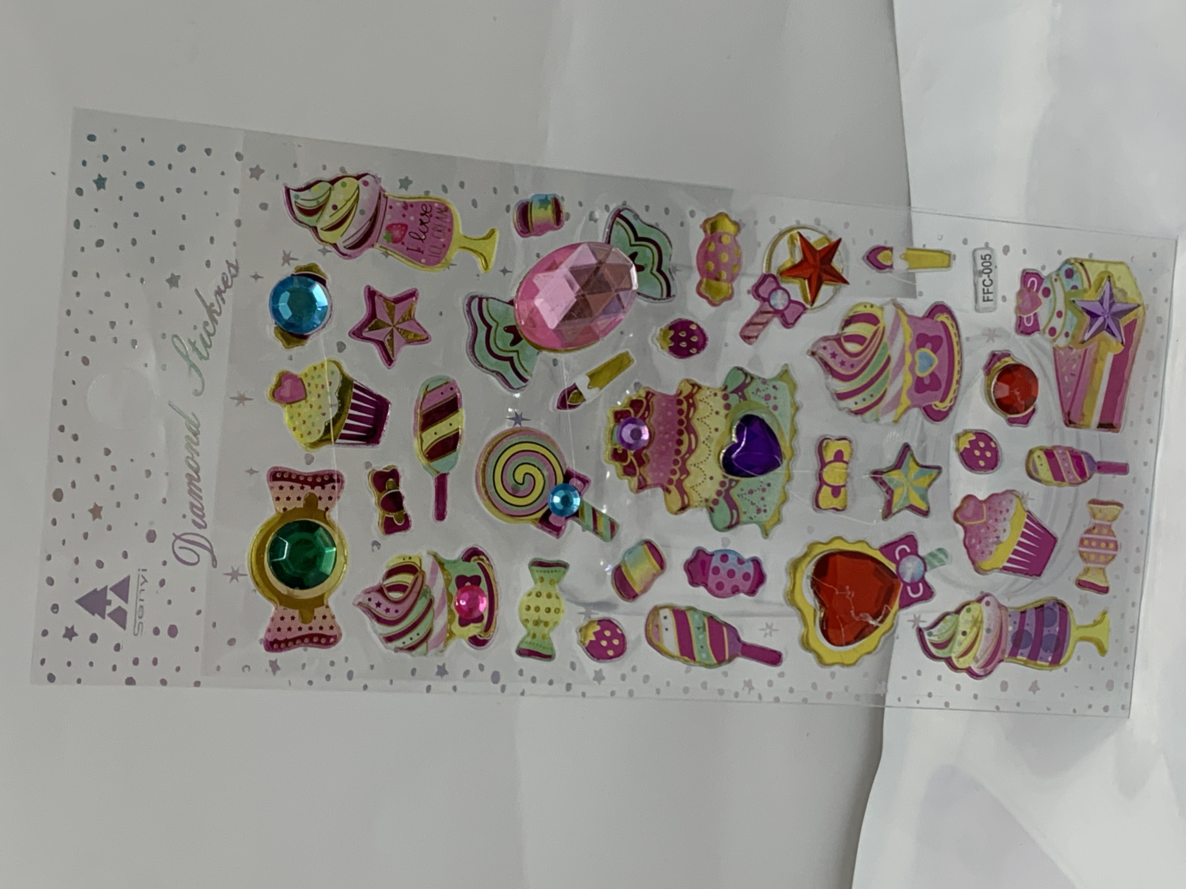 厂家直销亚克力贴纸爱心贴纸儿童卡通贴纸详情图7