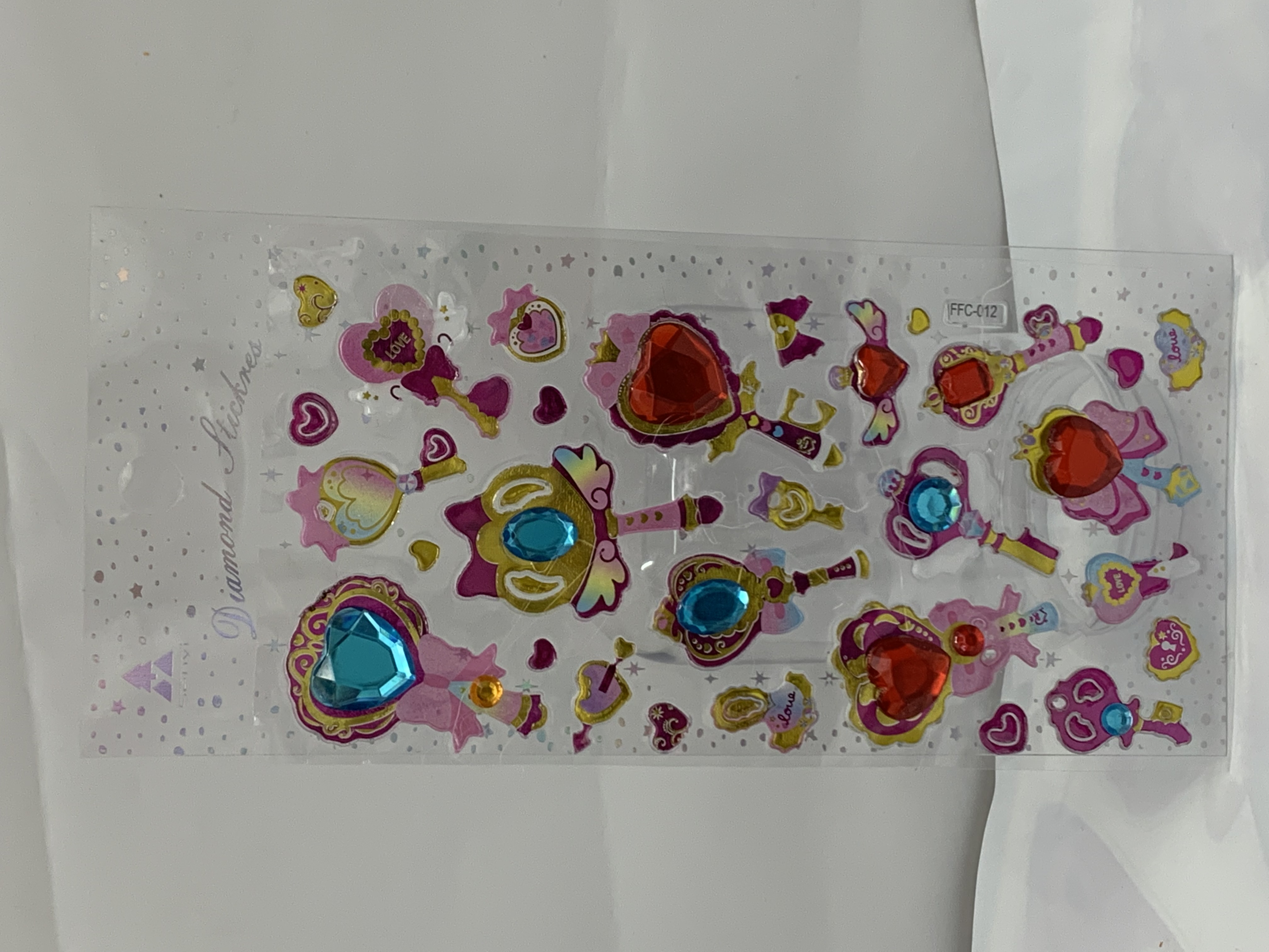 厂家直销亚克力贴纸爱心贴纸儿童卡通贴纸详情图14