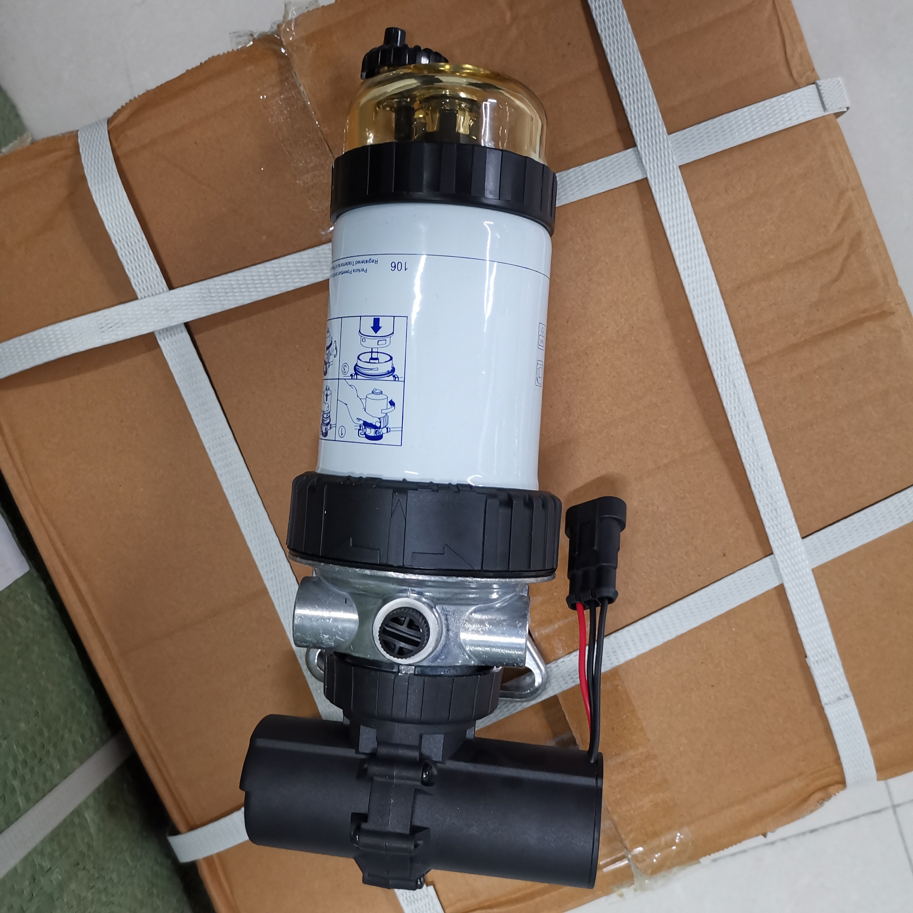 Ford/New Holland Construction Machinery Fuel Filter Assembly, Electronic Fuel pump 87802203, 87802331, 87803396
