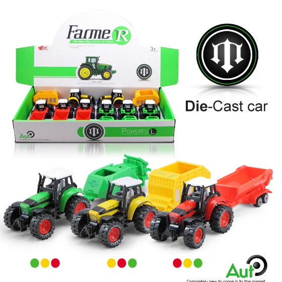 跨境新款合金滑行农夫车（带电，音乐，灯光）