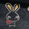 卡通小尺寸兔子 服装辅料烫图高品质烫钻三生缘烫图图