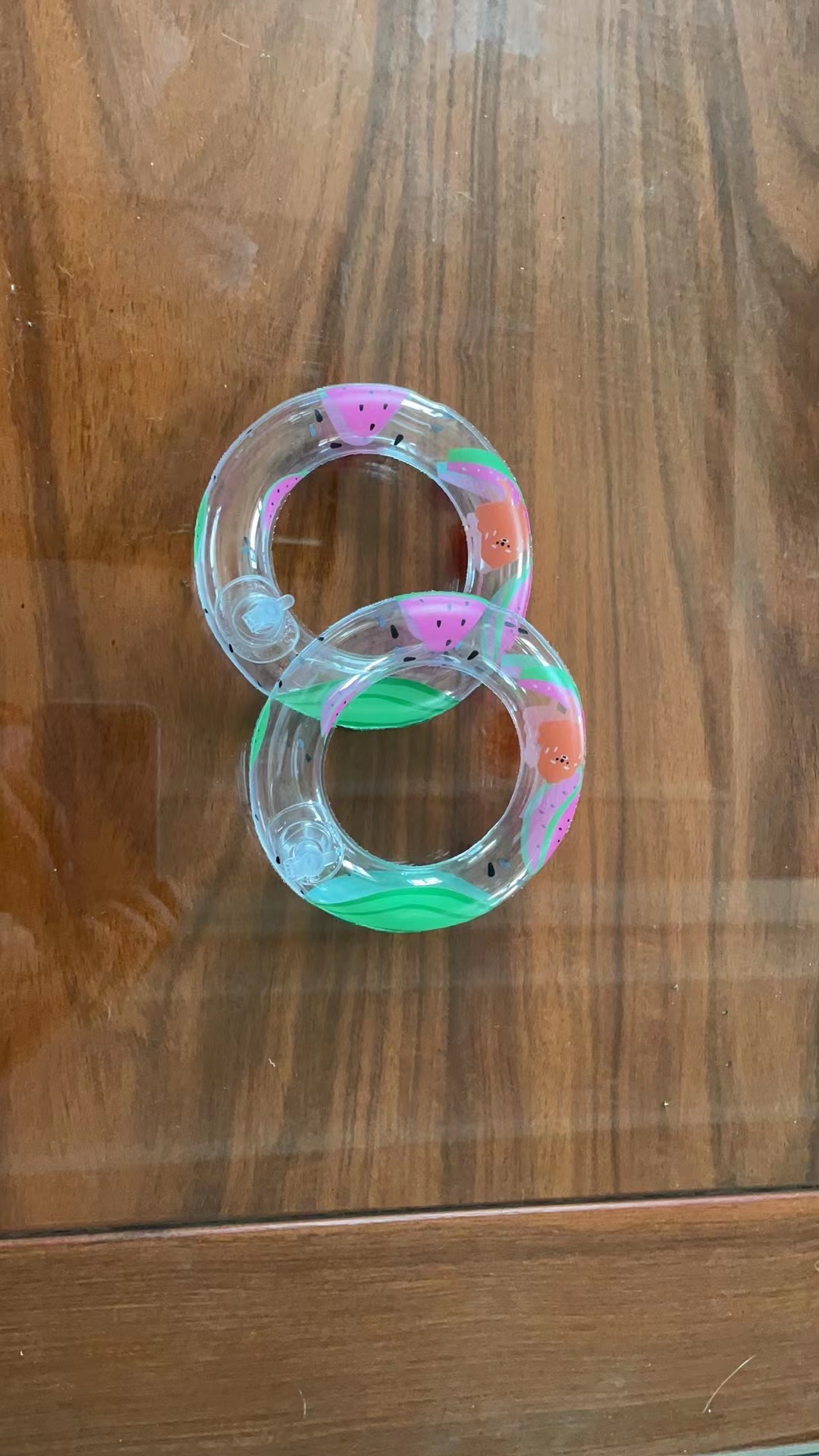 Internet Celebrity Ice Cream Ring Inflatable Toy Cup Swimming Ring Specification drawing