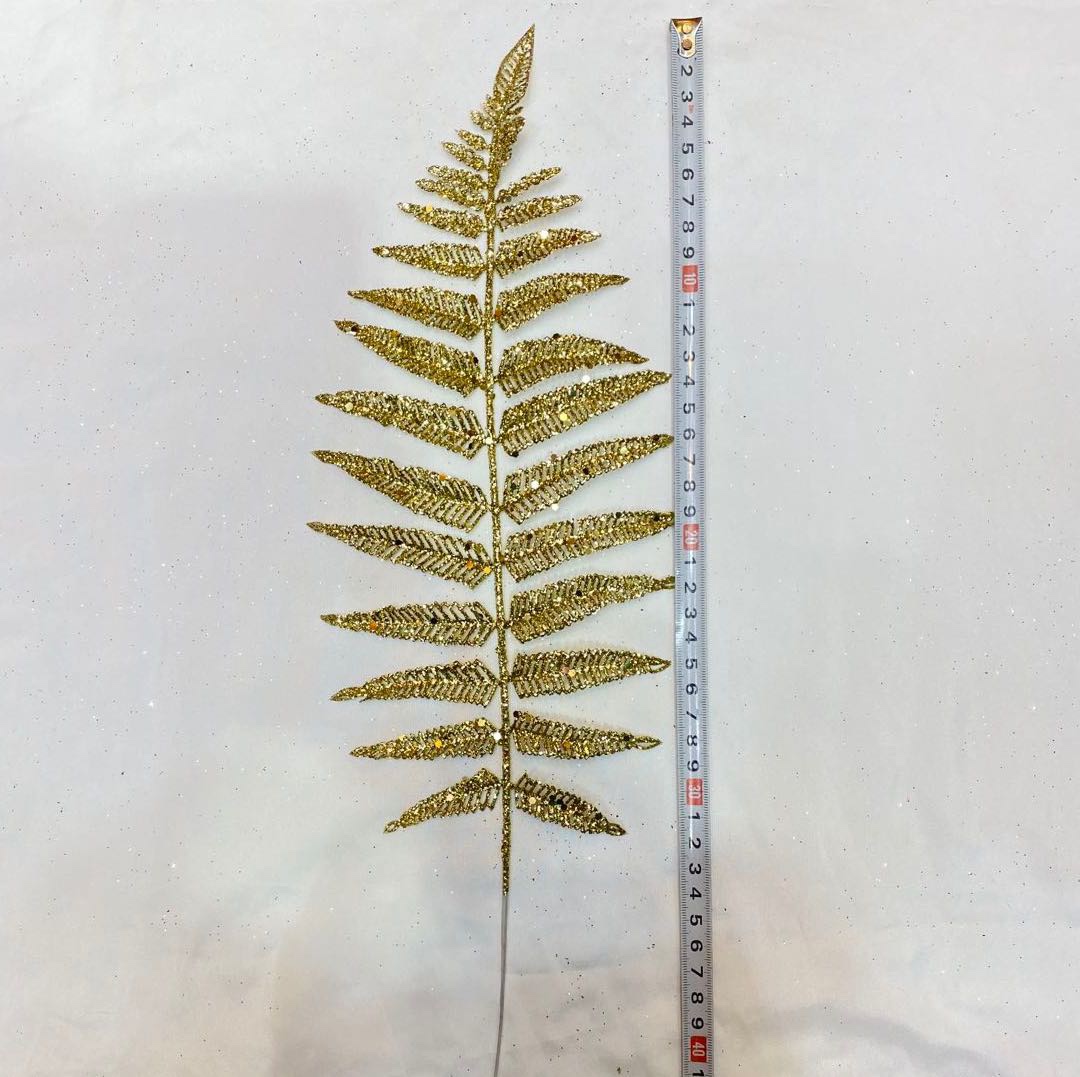 8号金粉叶子圣诞用品 圣诞装饰 节日用品