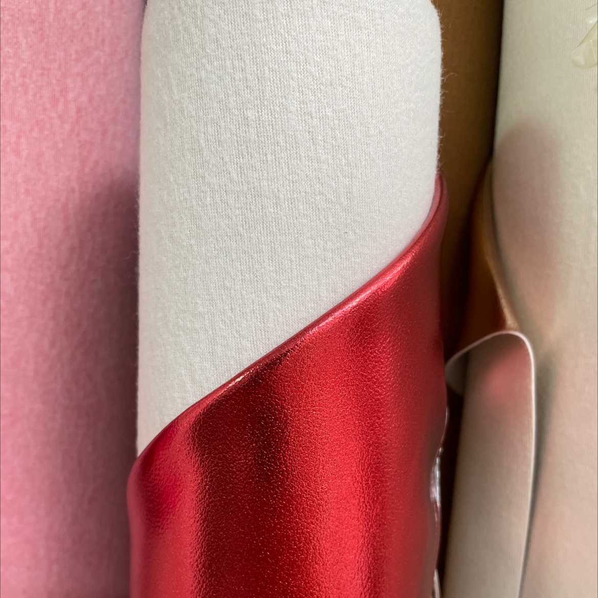 Korean Napa leather fabric, leather bags, sofas, accessories, soft furnishings, belts, films, bright red hgnp038a Specification image