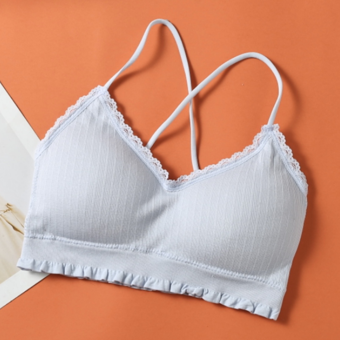 New Bra Women's Fashion No Underwire Anti-Sag Women's Soft Breathable Bra 29568