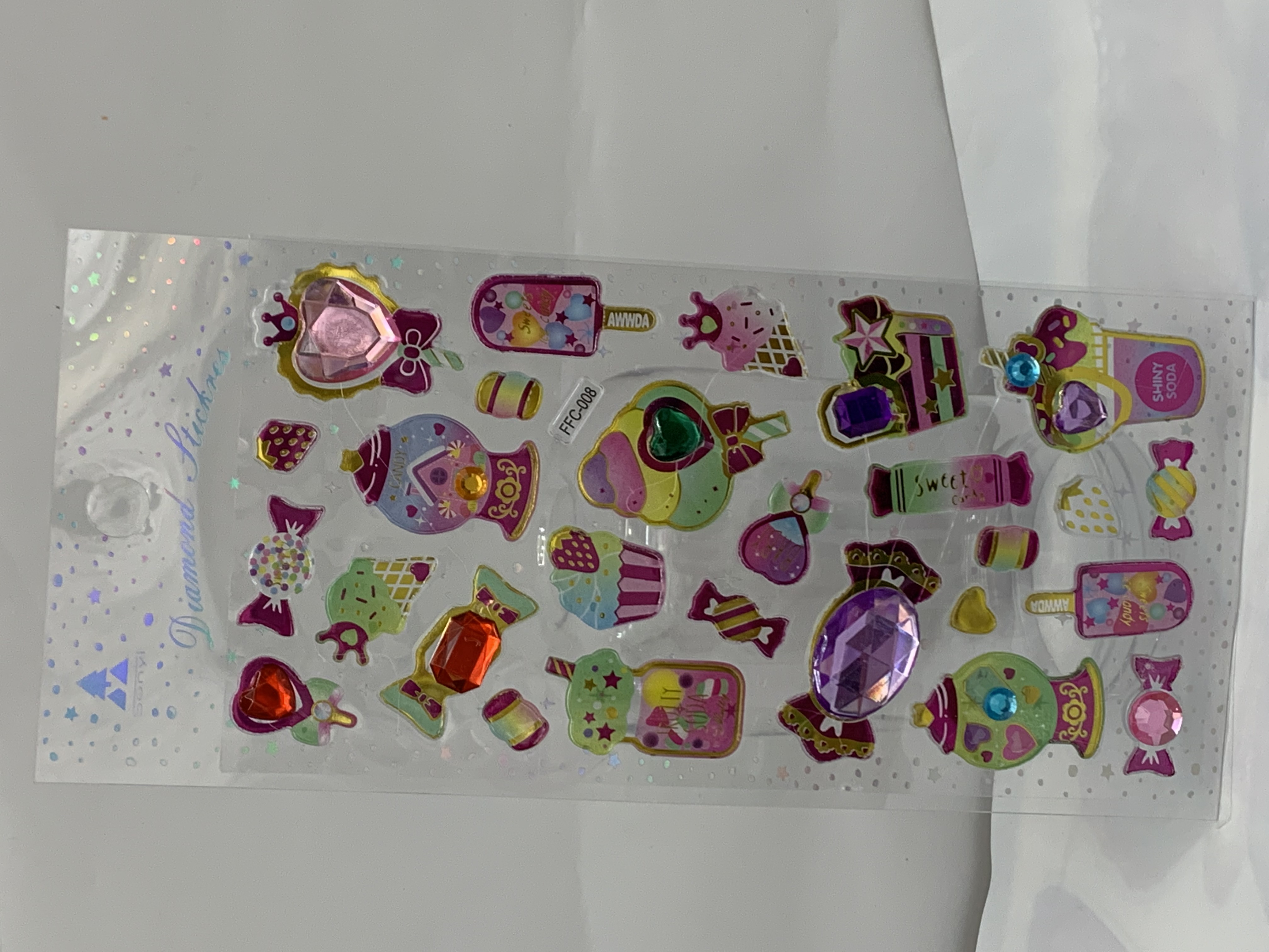 厂家直销亚克力贴纸爱心贴纸儿童卡通贴纸详情图12