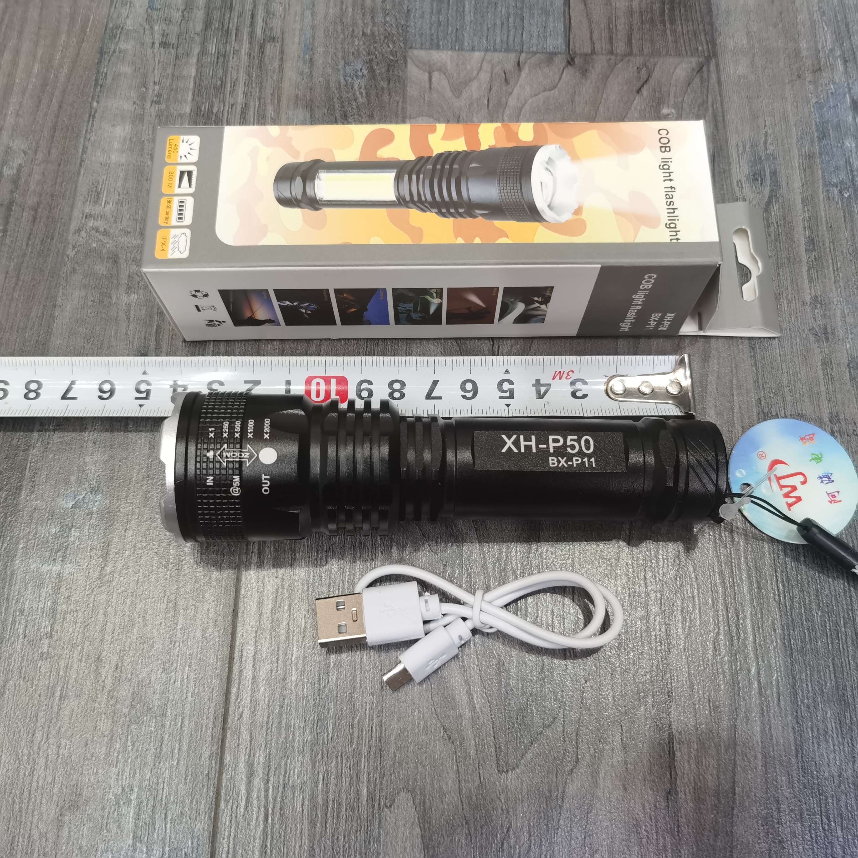 New aluminum alloy high-intensity flashlight WJ-BXP11