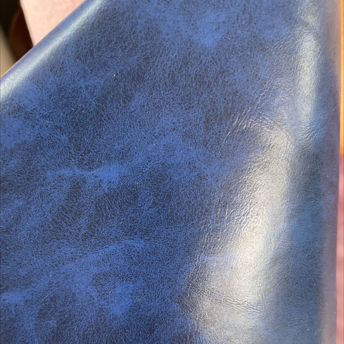 Crazy horse pattern leather fabric, leather bags, sofas, accessories, soft furnishings, belts, dark blue zh015