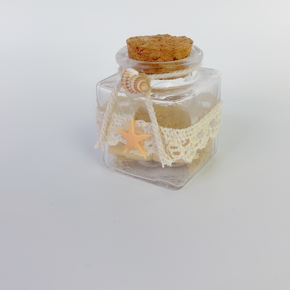3只盒装PVC盒玻璃瓶 许愿瓶 漂流瓶 创意花编小礼品瓶批发