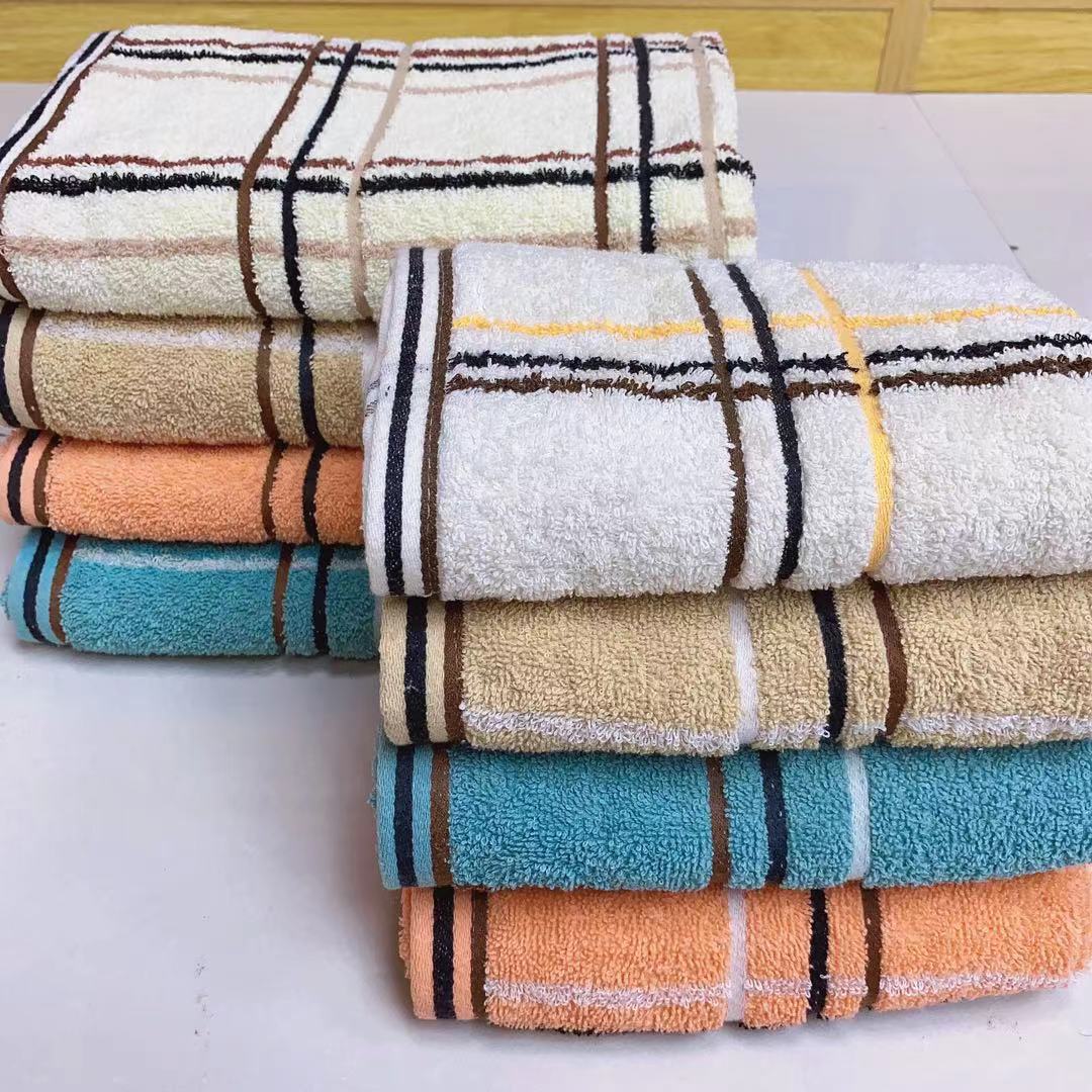 Pure cotton small bath towels, beach towels, 50*90, 70*140cm jacquard bath towels, set towels, large-sized towels for export detail image 10