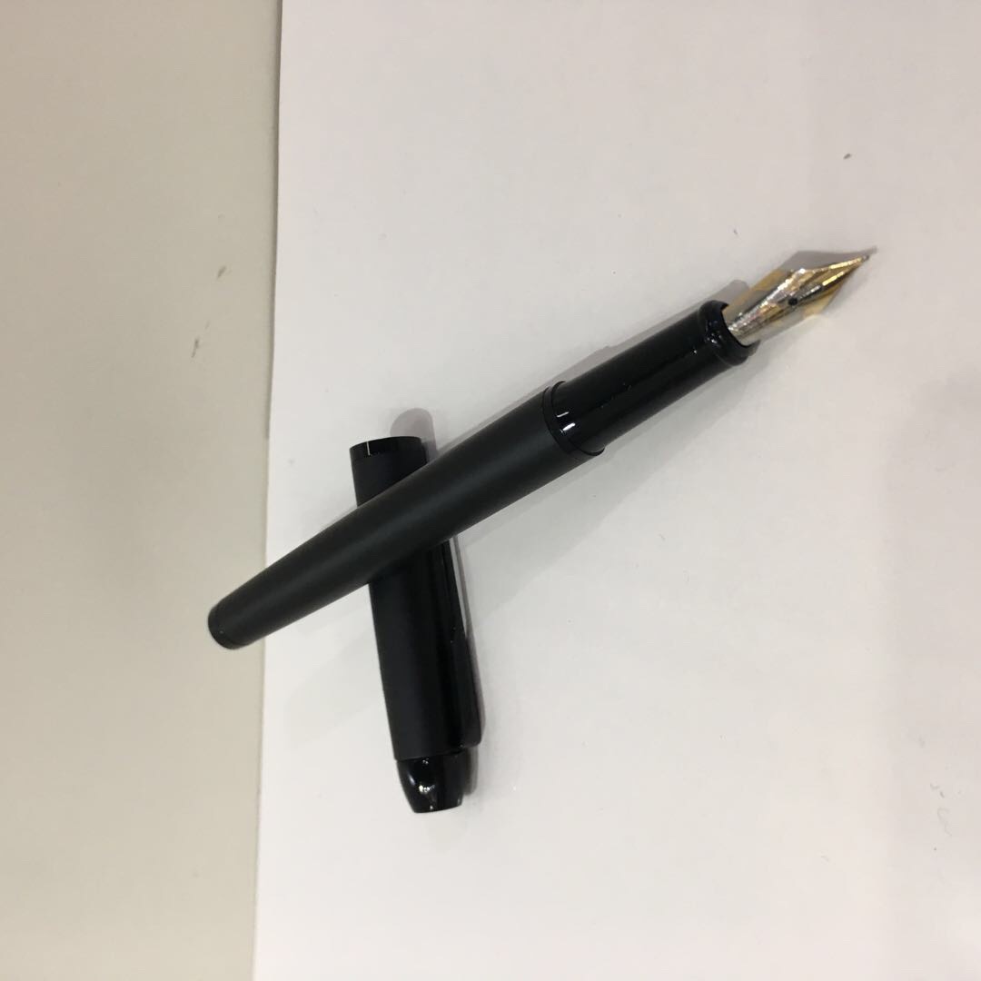 897黑砂大尖钢笔金属书写笔钢笔学生文具学习用品详情图2