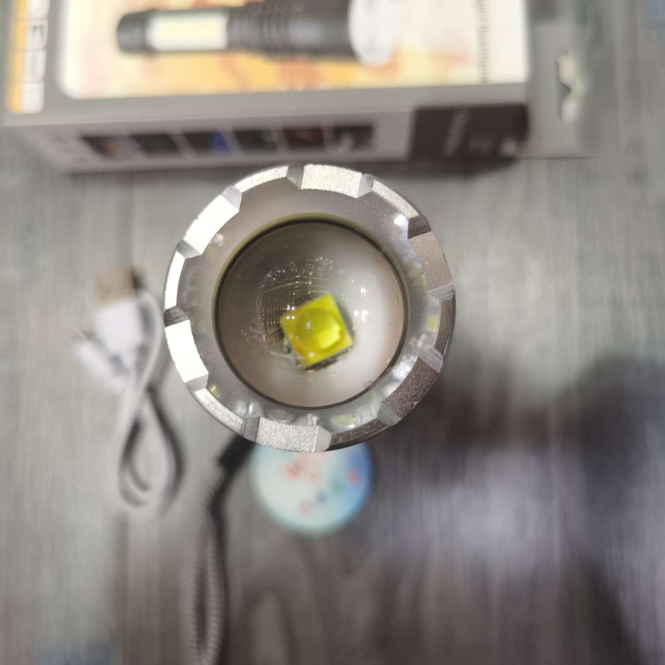 New aluminum alloy high-intensity flashlight WJ-BXP11 details Picture