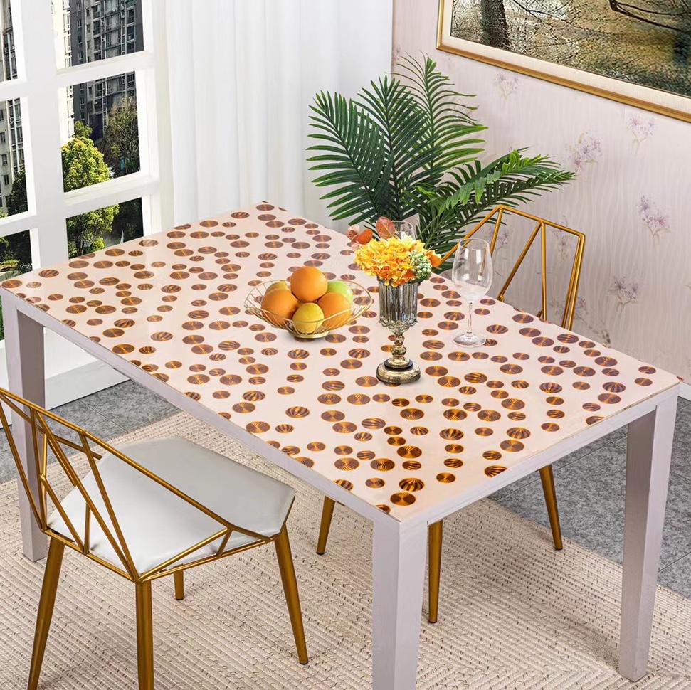 The specifications of the domestic trend PVC patterned tablecloth, coffee table and tablecloth are 60*100CM/40*84CM/80*120CM