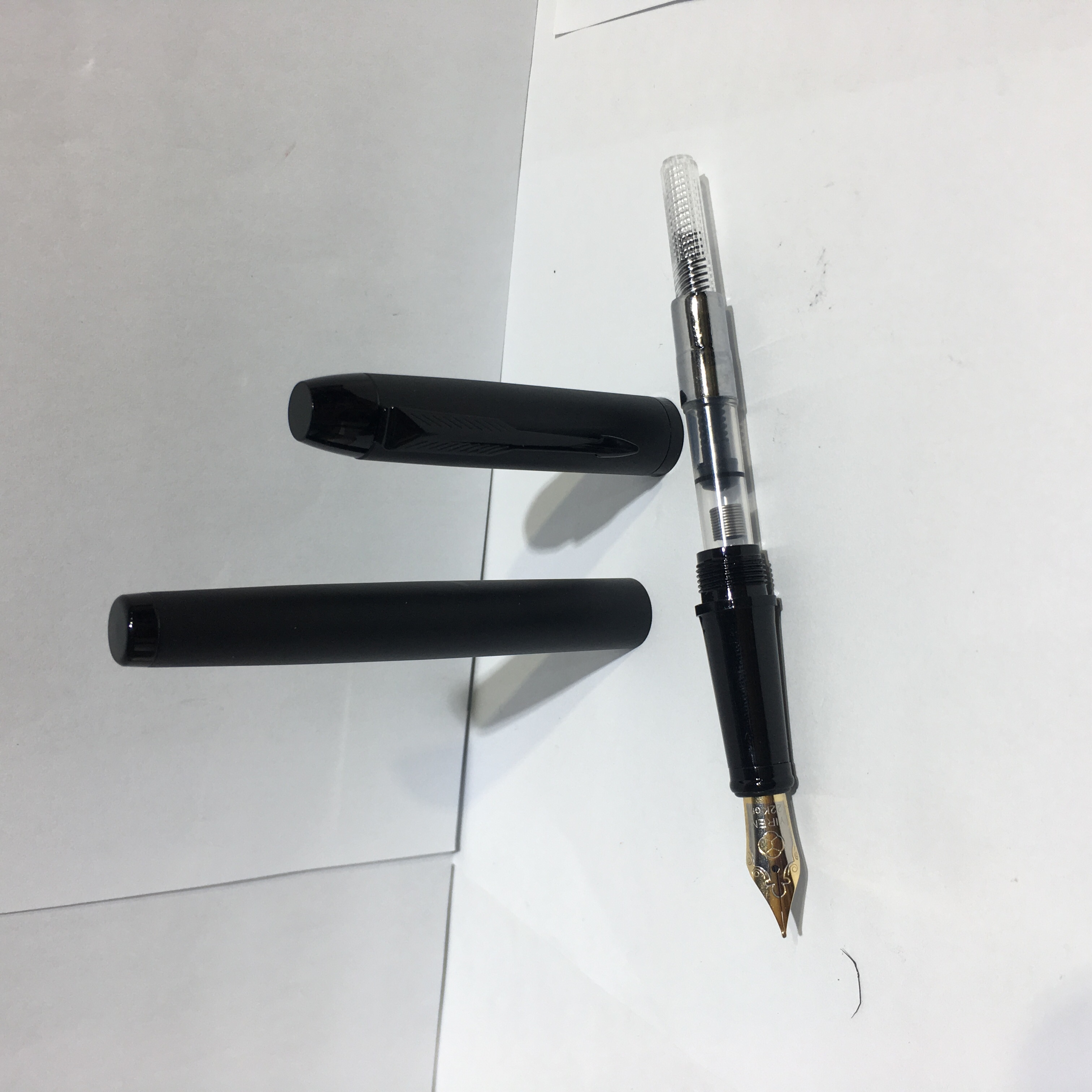 897黑砂大尖钢笔金属书写笔钢笔学生文具学习用品详情图3
