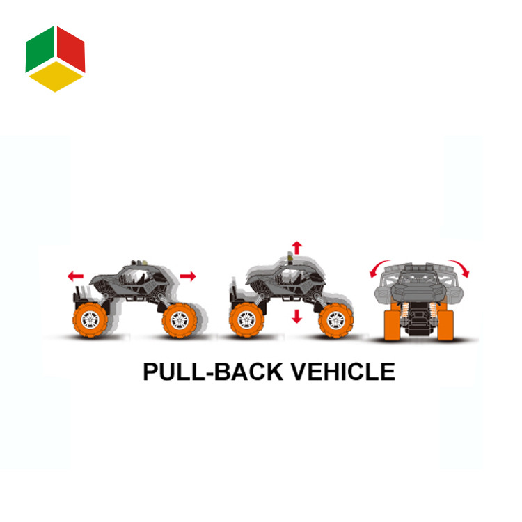 新款合金前后回力带弹簧避震攀爬车1款2色混装详情图4