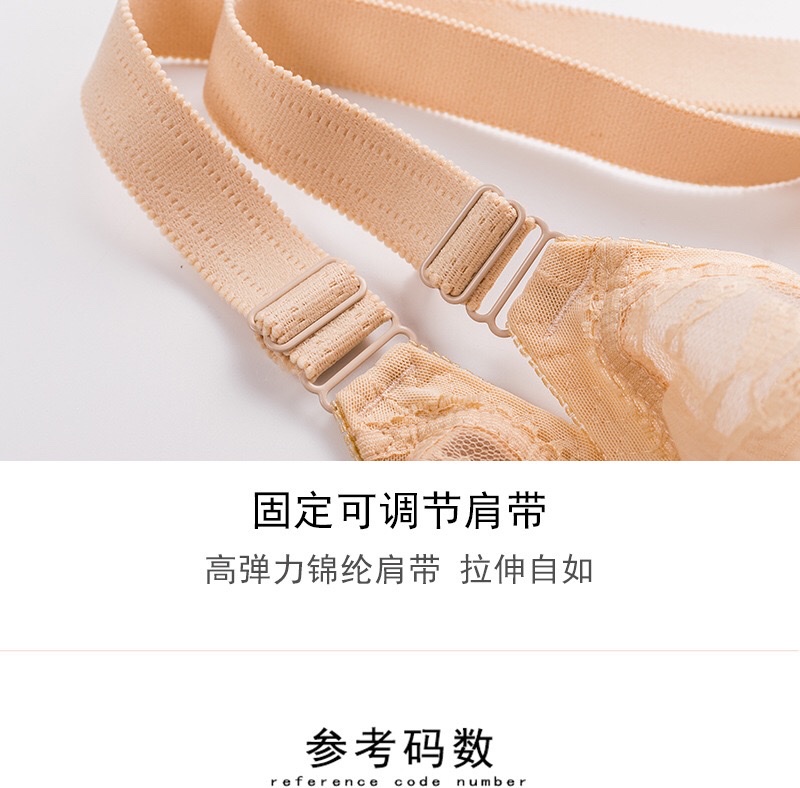 薄款蕾丝透明内衣女无钢圈无海绵文胸厂家批发大码大罩杯跨境胸罩 详情图1