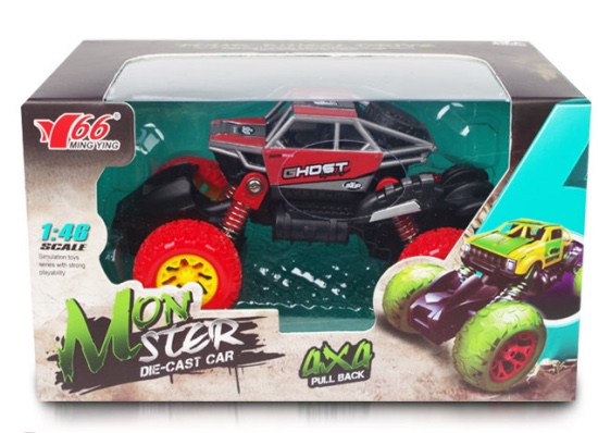 New cross-border model without toys, 1:46 alloy front and rear rebound with spring shock absorption climbing vehicle, 1 model in 2 colors mixed detail image 2