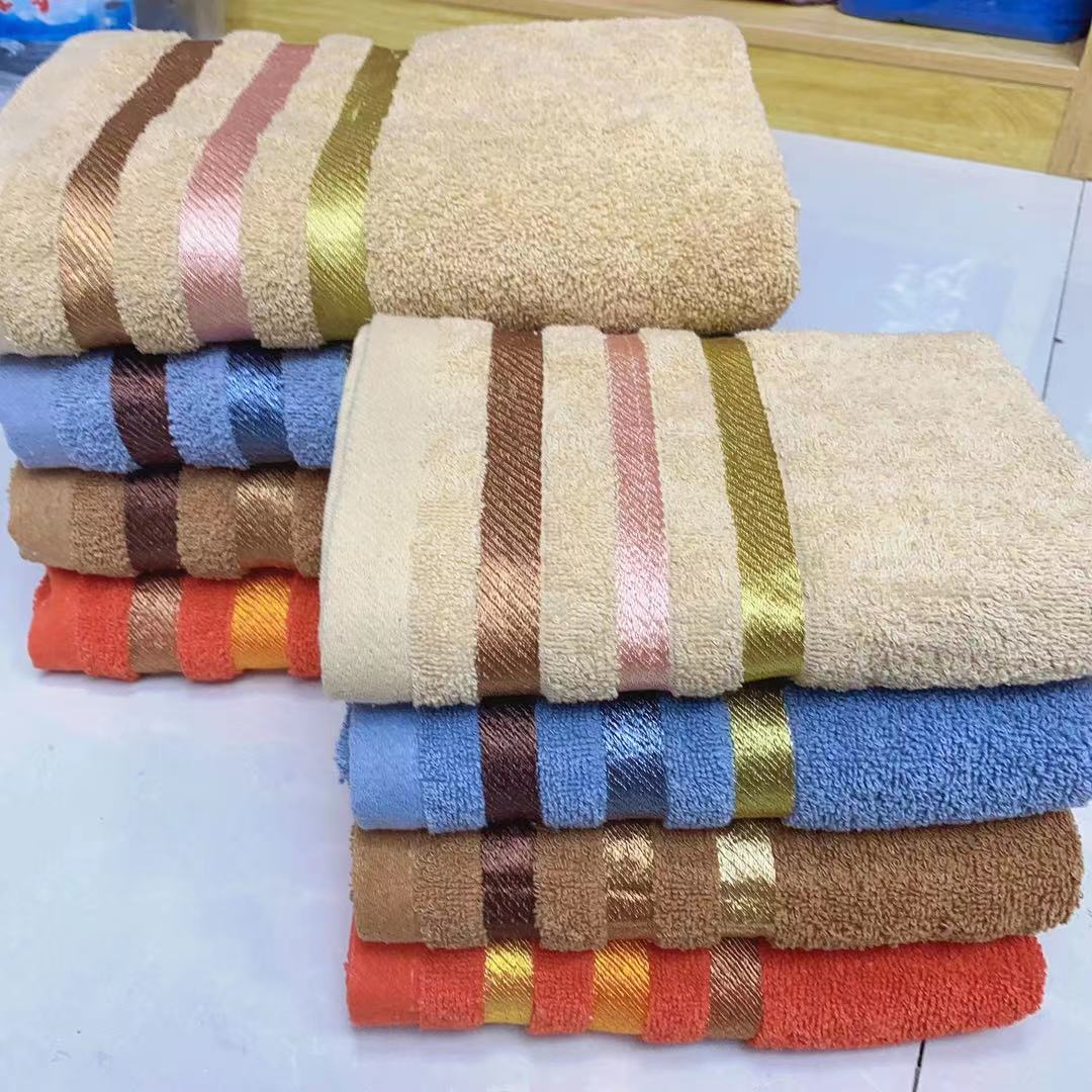 Pure cotton small bath towels, beach towels, 50*90, 70*140cm jacquard bath towels, set towels, large-sized towels for export