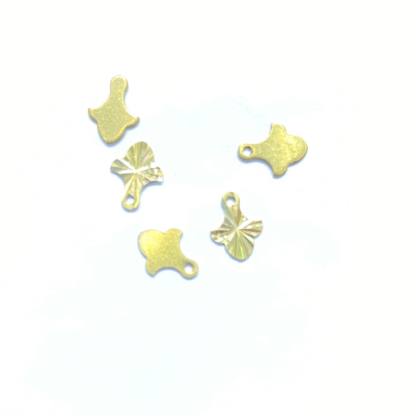 Aotong accessories PX00467 Solid ginkgo biloba flat single batch one hole