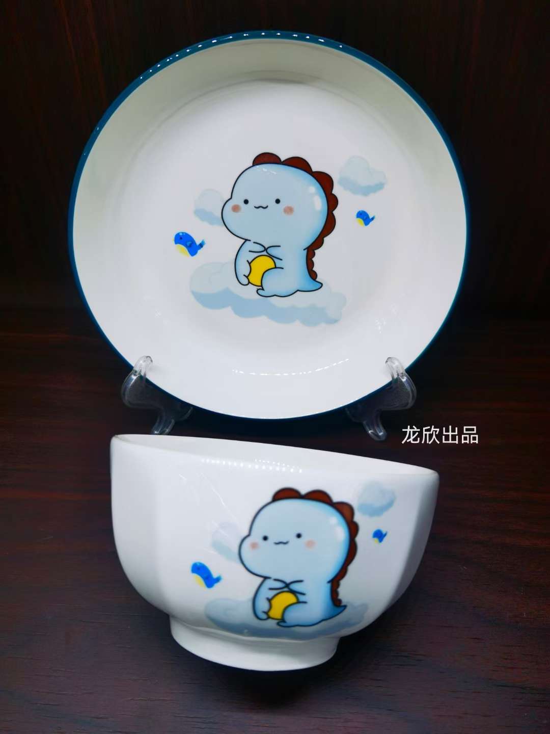 Ceramic bowls, plates and cups detail image 2